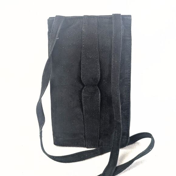 Handmade convertible soft suede embroidered bag - Picture 3 of 5